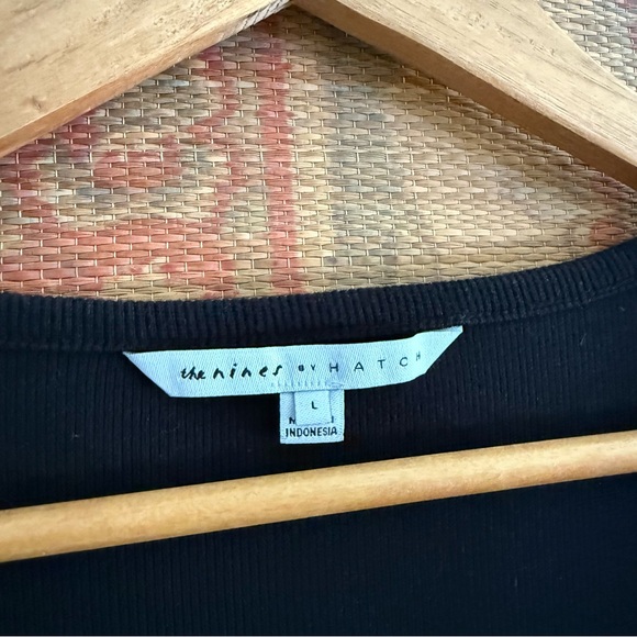 The Nines by Hatch Black Ribbed Knit Midi Dress - Picture 4 of 6